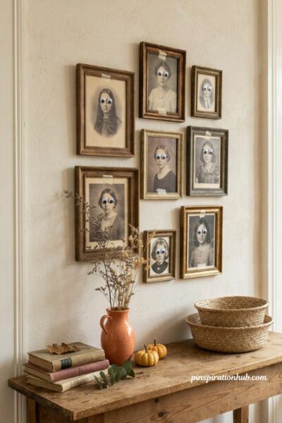 Googly eyes Halloween portrait wall decoration