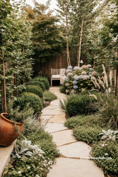 Layered landscaping ideas for a lush small backyard