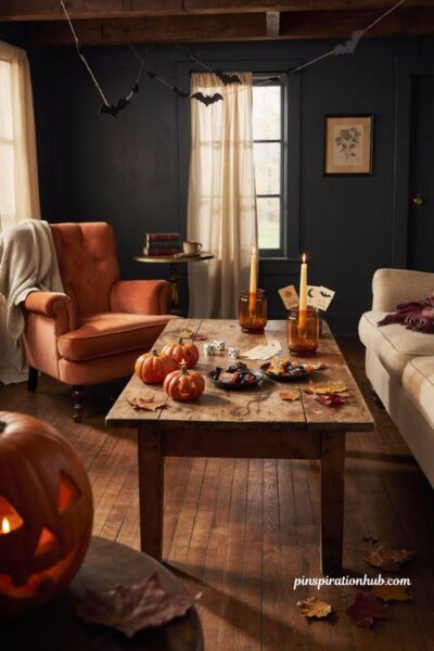 Left right center Halloween house party ideas for adults