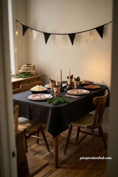 Nightmare Before Christmas party tableware with Jack and Zero for movie night