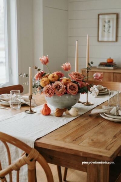 Thanksgiving flower arrangements with grocery store flowers